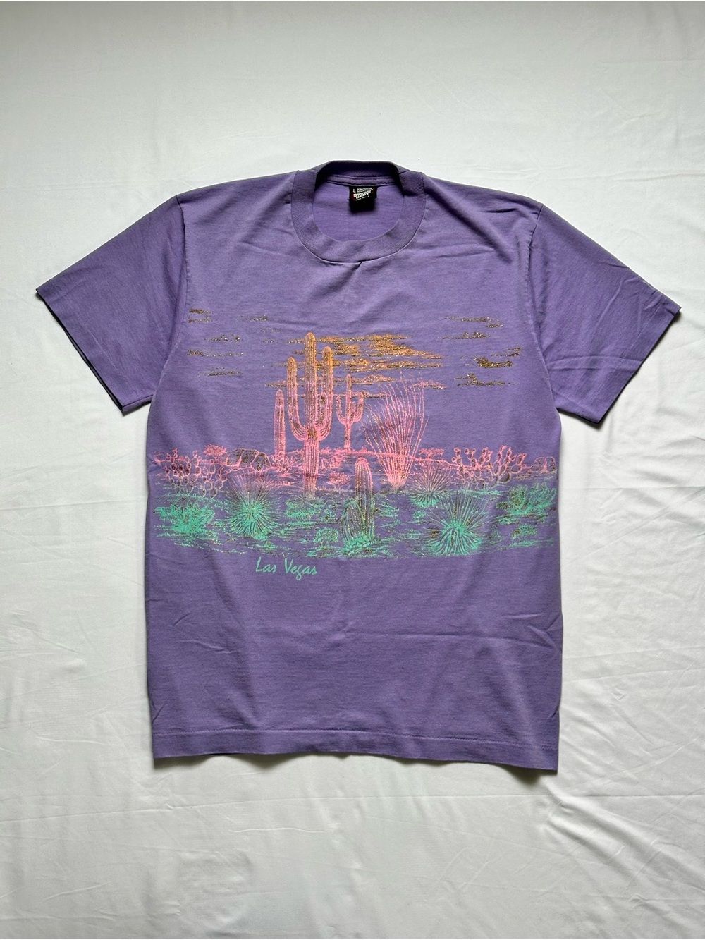 Purple Desert Graphic Tee - Las Vegas